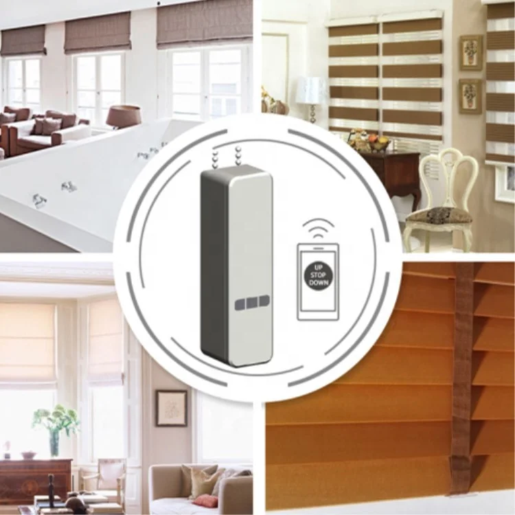 ZIGBEE Remote Control Smart Home Motorized Blinds Smart Electric Curtain Motor With Alexa Google Yandex