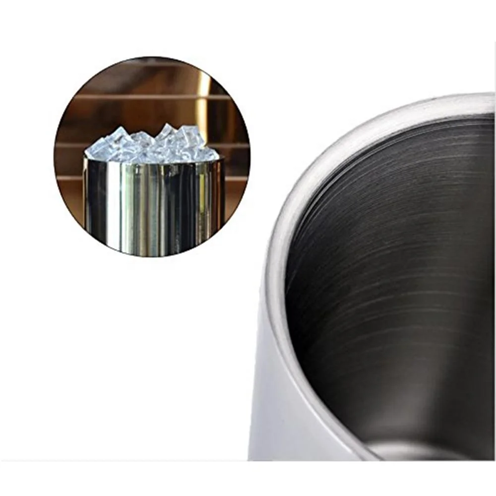 
Wine Chiller Bucket Stainless Steel Double Wall White Wine Bottle Cooler Bucket Insulated Champagne Beer Ice Bucket 