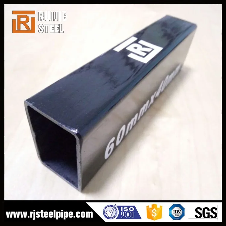 Полые секции стали, квадратная труба чугунная ограда, 80x80 квадрат стальной трубы