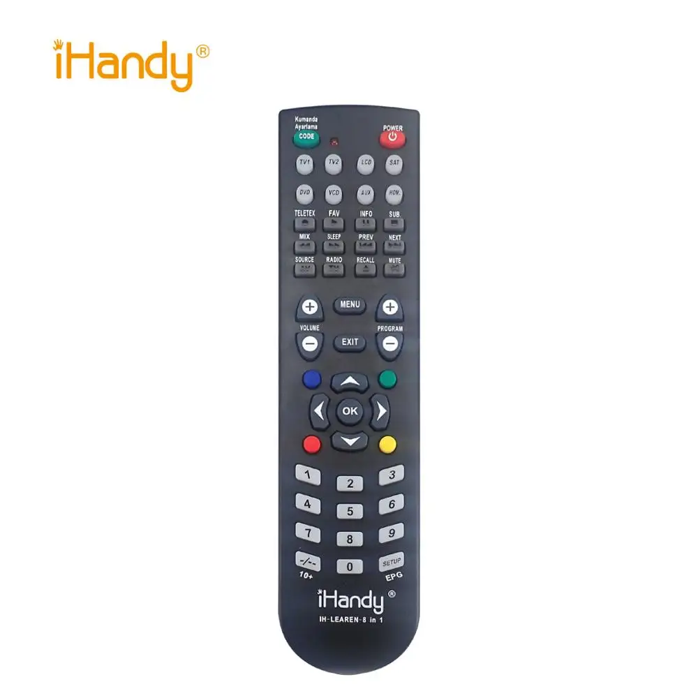 SYSTO iHandy IH-LEARN8IN1 BLACK UNIVERSAL LEARNING TV / LCD / SAT / DVD / VCD / AUX / HOM REMOTE CONTROL FOR 8 DEVICES EUROPE
