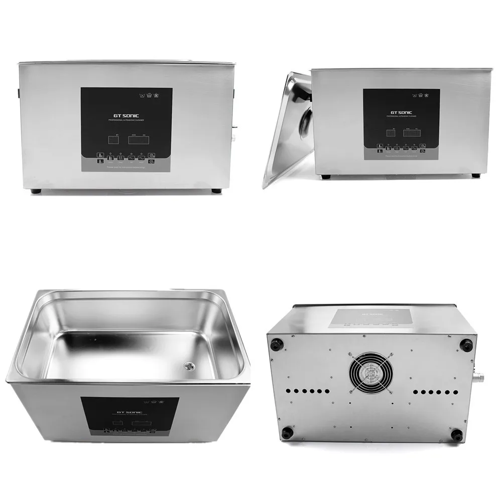 GT SONIC-D20 stainless steel ultrasonic cleaner for lab and dental cleaning ultrasonic cleaning machine With Degas