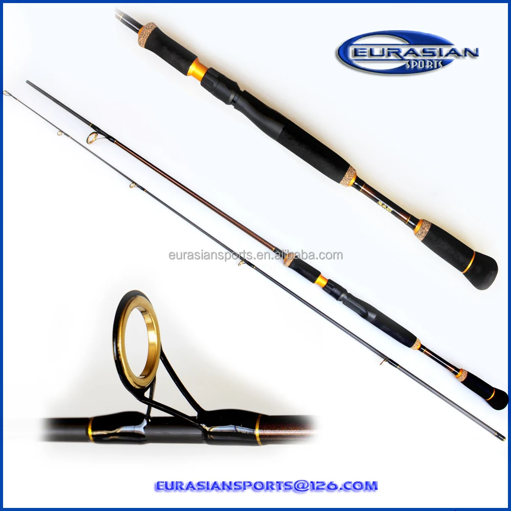 2.10m,10-30g,graphite carbon spin fishing rod