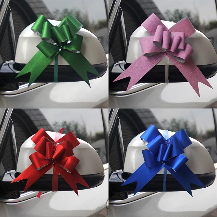 Wholesale Colorful Tiny S For Decoration Satin Christmas Gift Ribbon Bow Pull Ribbon Bow