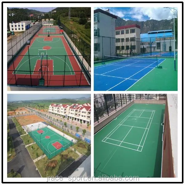 guangzhou elastic rubber handball court flooring paint