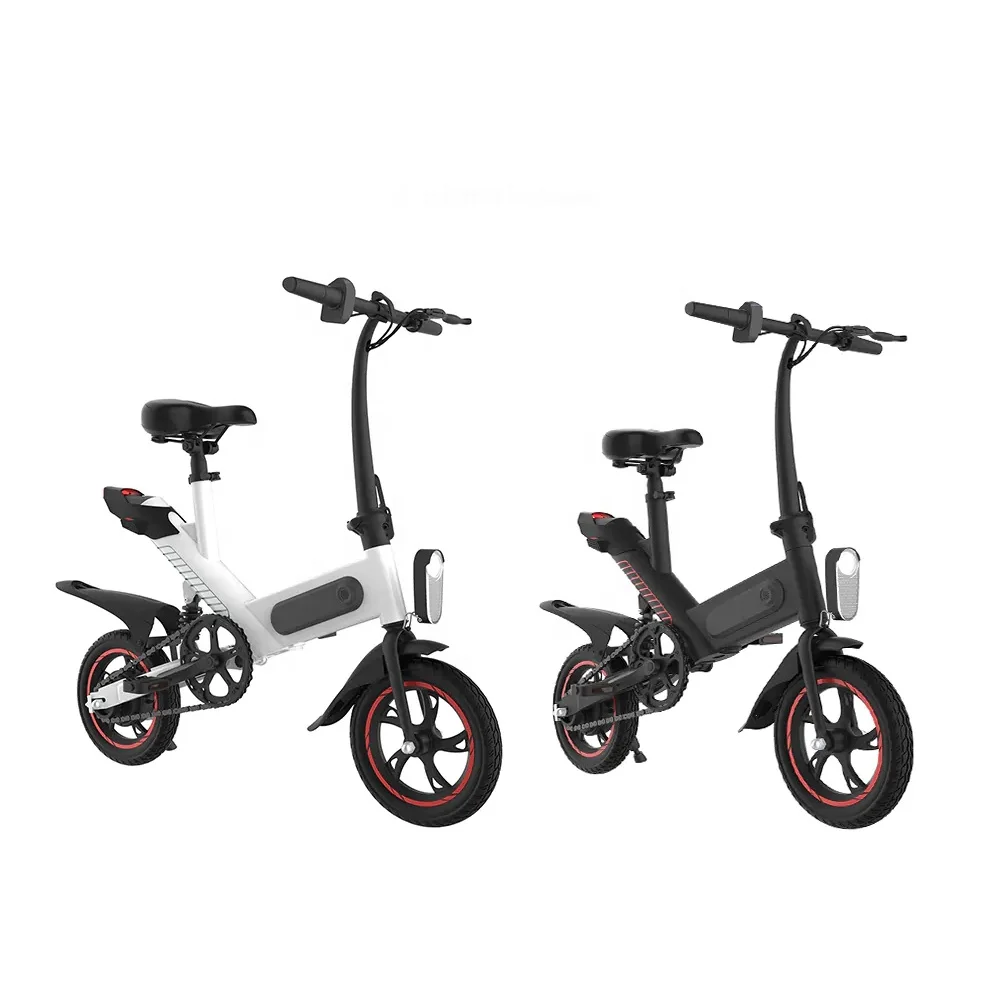 
New arrival 36v china cheapest 12 inch light small folding mini electric bike/bicycle 