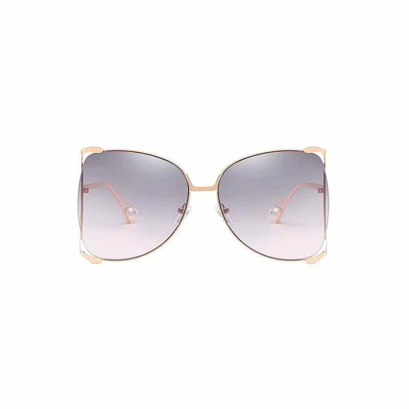 fashion big frame brand designer sunglasses for women