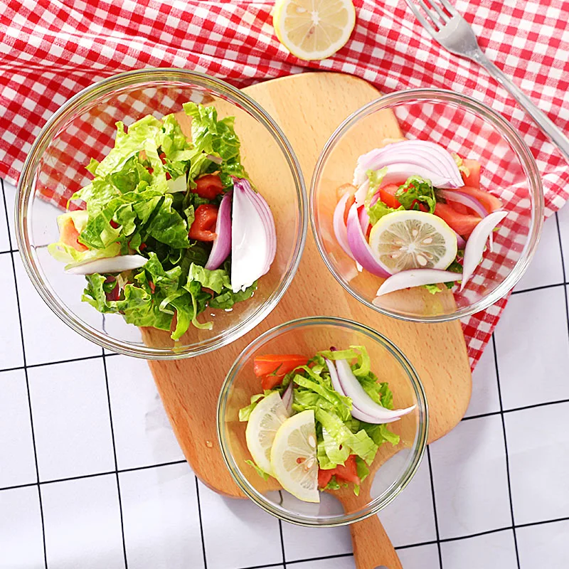 wholesale cheap 125 mm tempered glass Dinnerware bowl salad bowl free sample