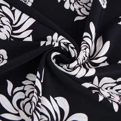 220GSM polyester elastic ITY screen flower printing fabric
