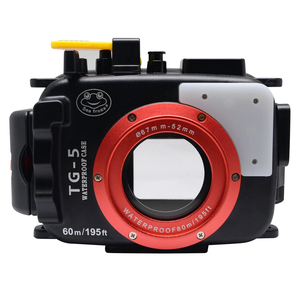 SeaFrogs 195FT/60M for Olympus TG-5 Underwater waterproof outdoor camera housing diving waterproof case