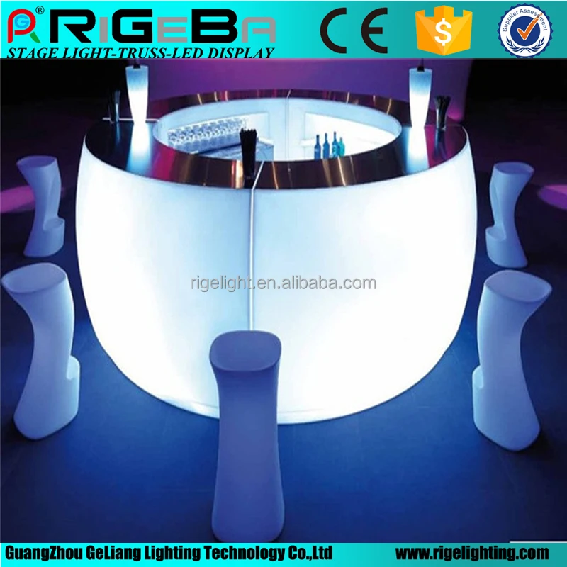led bar counter night dj disco party events decoration light up furniture RGB color event lighting