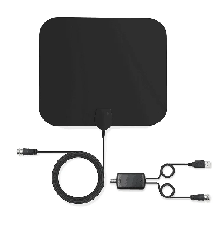 Ультра-тонкая цифровая телевизионная антенна HDTV антенна 50 миль диапазон комнатная спутниковая антенна