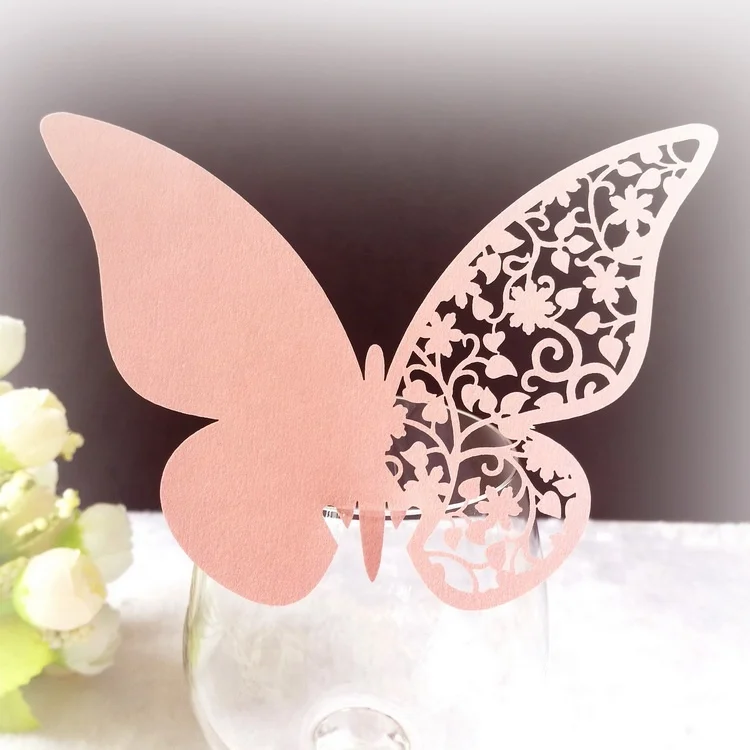 Butterfly Laser Cut Table Place Cards Table Name Card Paper Party Supplies Decoration