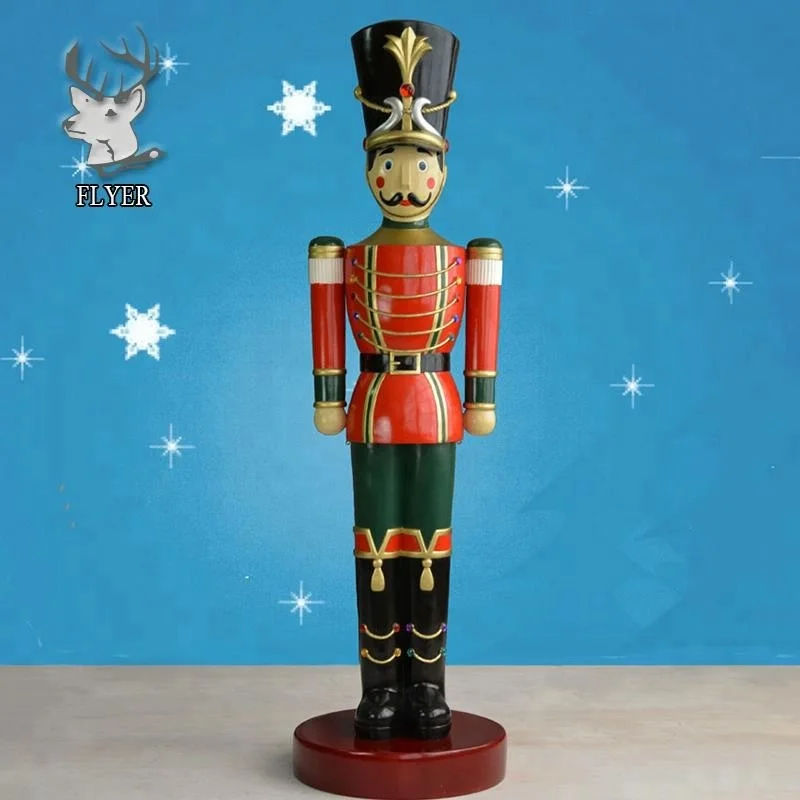 Christmas decoration life size fiberglass nutcracker Christmas statue