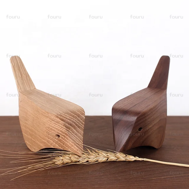 
Solid wood crafts for ideas home decore crafts Walnut and Oak material carved wooden products little bird for Living room decor 