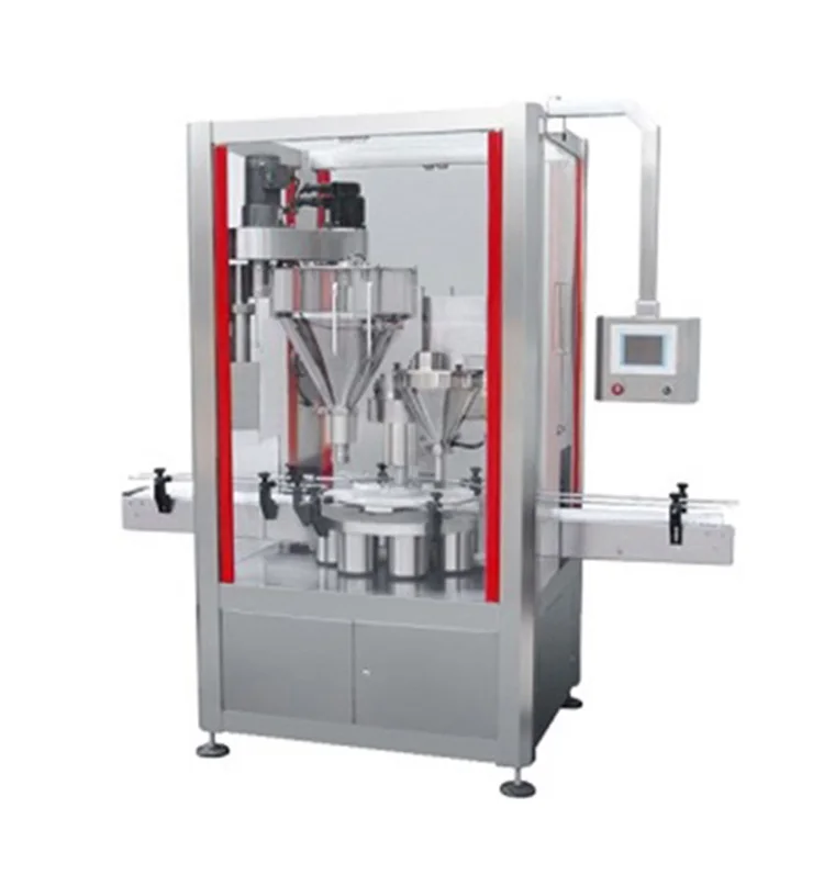 
Factory price automatic milk powder protein powder chicken essence toner powder canning filling machine 