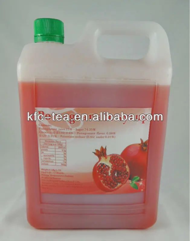 Гранатовый Концентрированный Фруктовый сок для Тайваньского Пузырькового чая