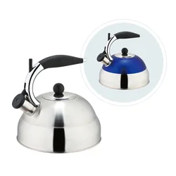 3L Whistle Tea Maker Pot Simple For Household Kitchen Appliances Hemispherical Multicolour Stainless Steel Whistling Kettle