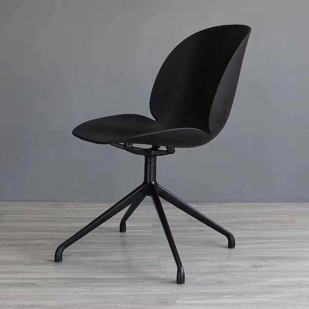 powder coating alloy aluminum four star legs with polyester upholstery seating office chair