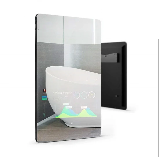 32 inch hot sale wall mounted mirror facing  advertising display lcd android smart TV