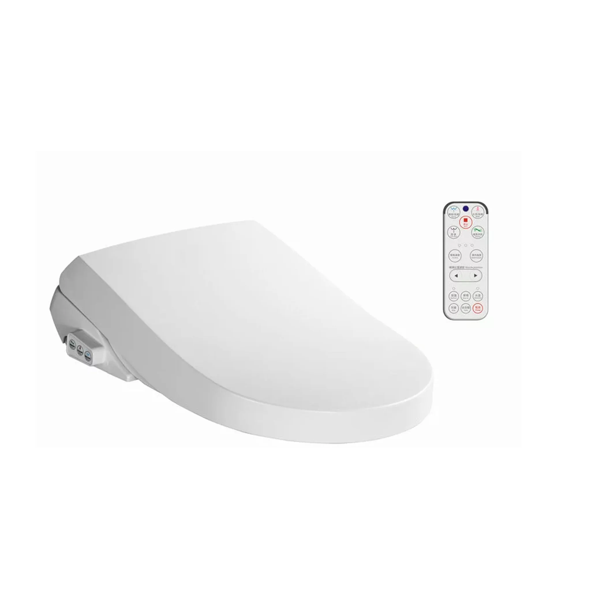 Toilet Seat Bidet Smart Toilet Lid With Remote Control Bidet Seat