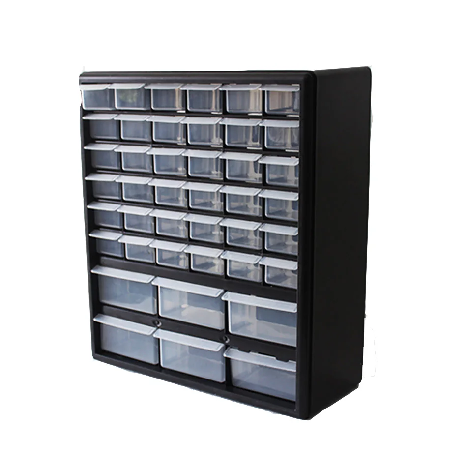 High Quality Toolbox Plastic Cabinet Multi-grid Drawer type Storage Box Tool Case Components Box Building Blocks Parts Box