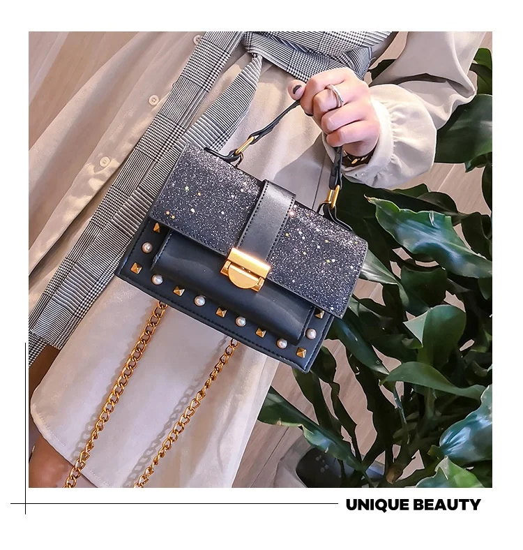 
Designer bag fashion women sling shiny bag handbag for wholesale 