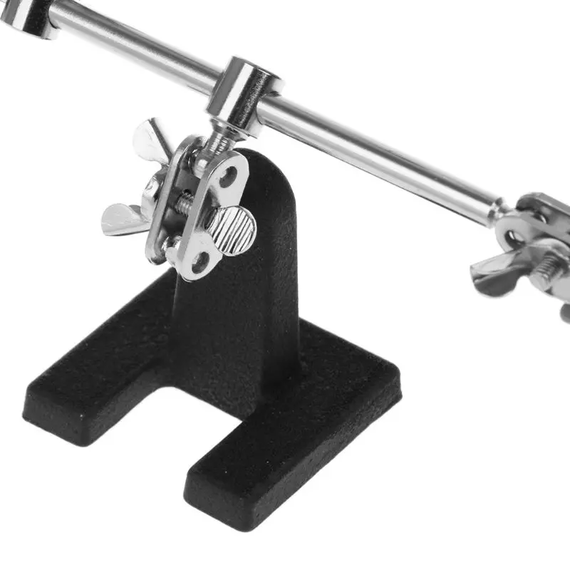 Hand Auxiliary Clamp Alligator Clip Stand Desk Magnifier