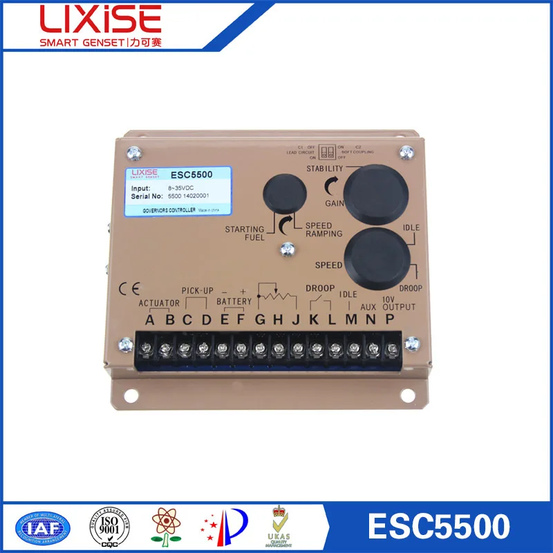 ESD5500E generator governor speed control panel