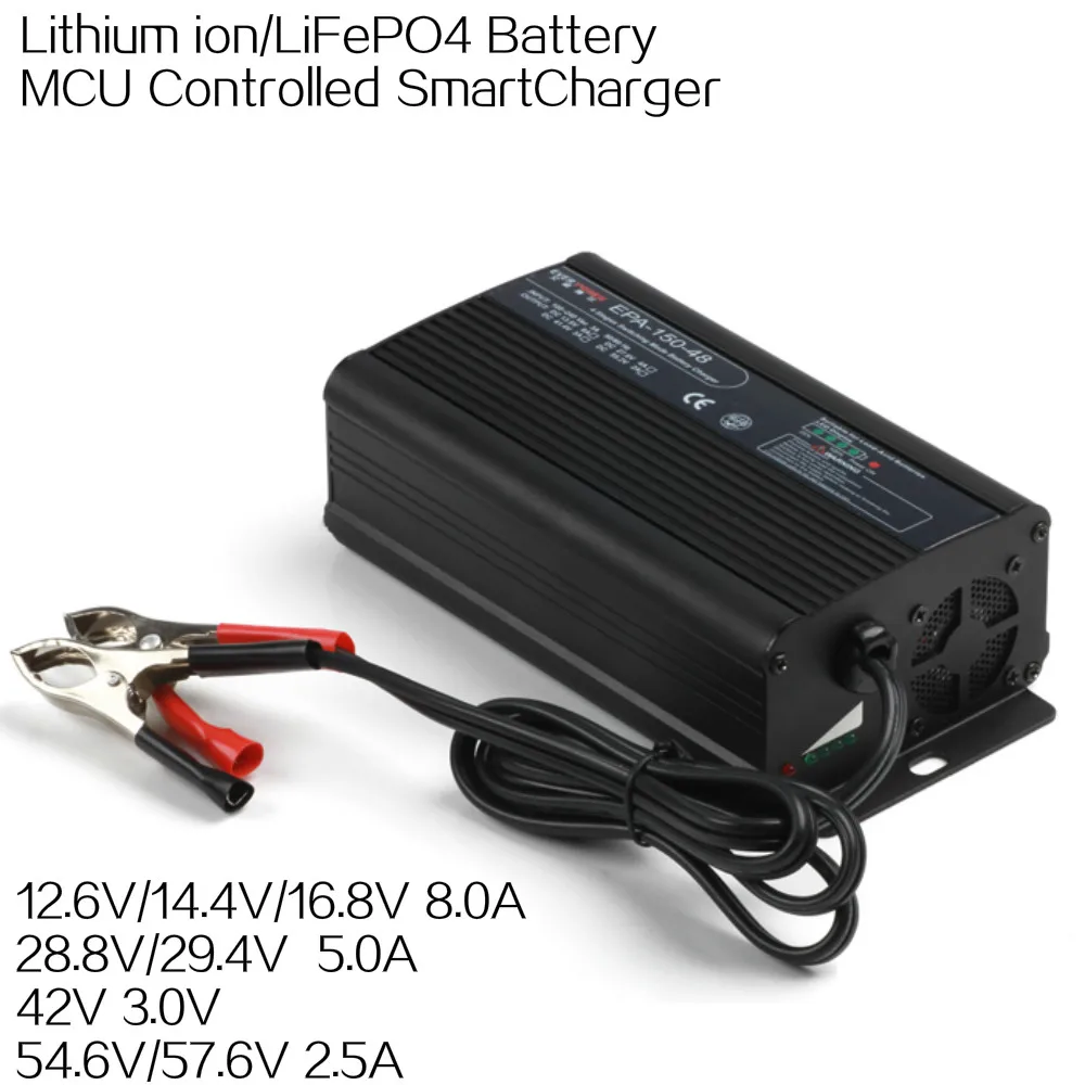 Hot selling Lithium-ioon battery MCU controlled smart charger  output 29.4v 5a automatic battery charger car