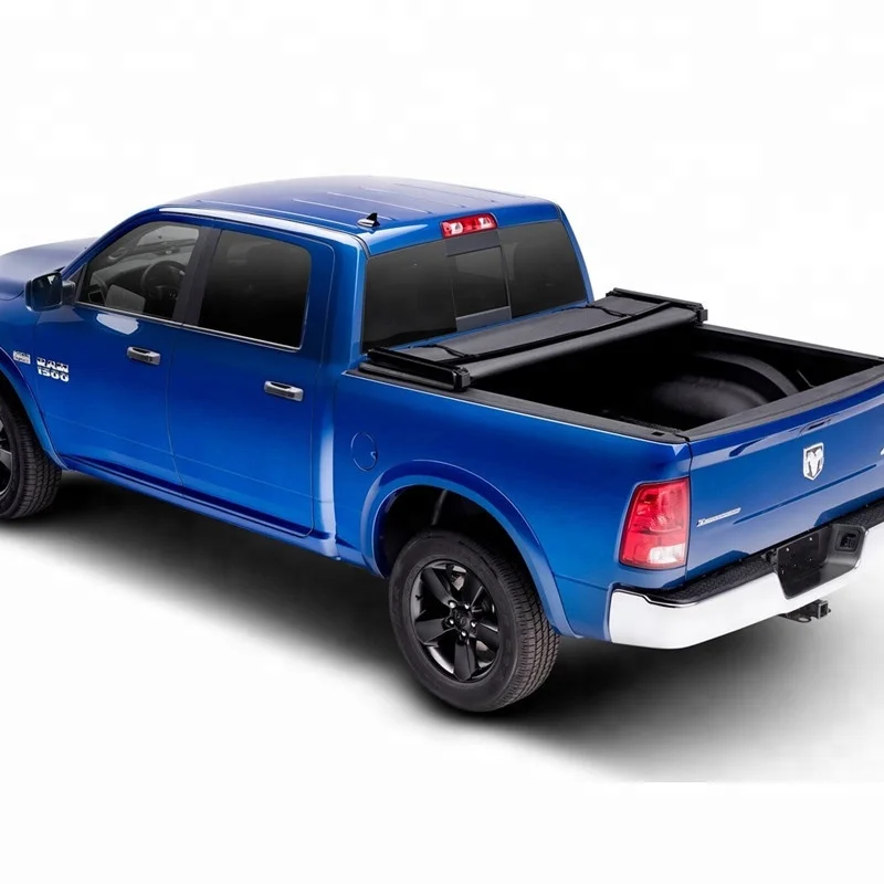 Ksc Auto 2018 Hot Sell Soft Folding Tonneau Cover Tri Fold Pickup Truck Bed Cover For Ford F150 2009-2014 5.5 Ft Bed