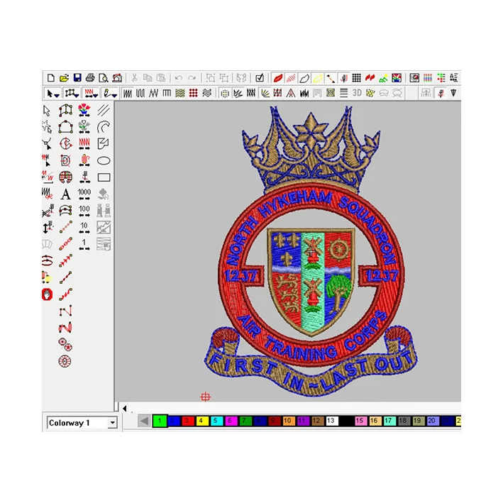 
High-quality Self-adhesive Embroidery Designs Unique Patches Custom Design Pattern Embroidered Patch 