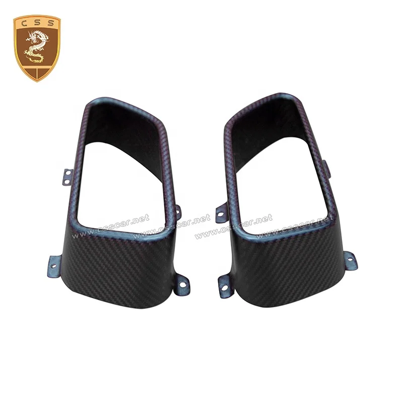 High quality Carbon Fiber Exhaust Tips Muffler Pipe Mouth For McLaren 650S Auto Accessory
