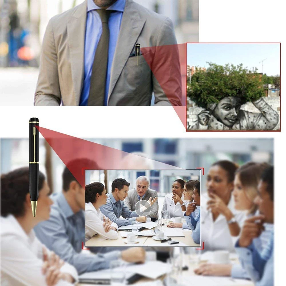 Скрытая камера видеокамера ручка видеокамера 1080P HD DVR с функцией фотосъемки видеозапись мини портативный видеорегистратор Cam PQ177