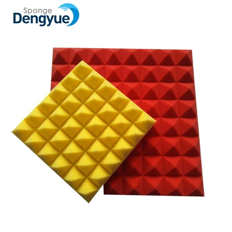 Colorful recording studio noise reduction acoustic materials pu panel  foam