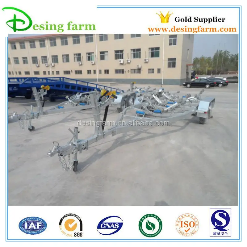 4800 hot dip galvanized boat trailer with rollers