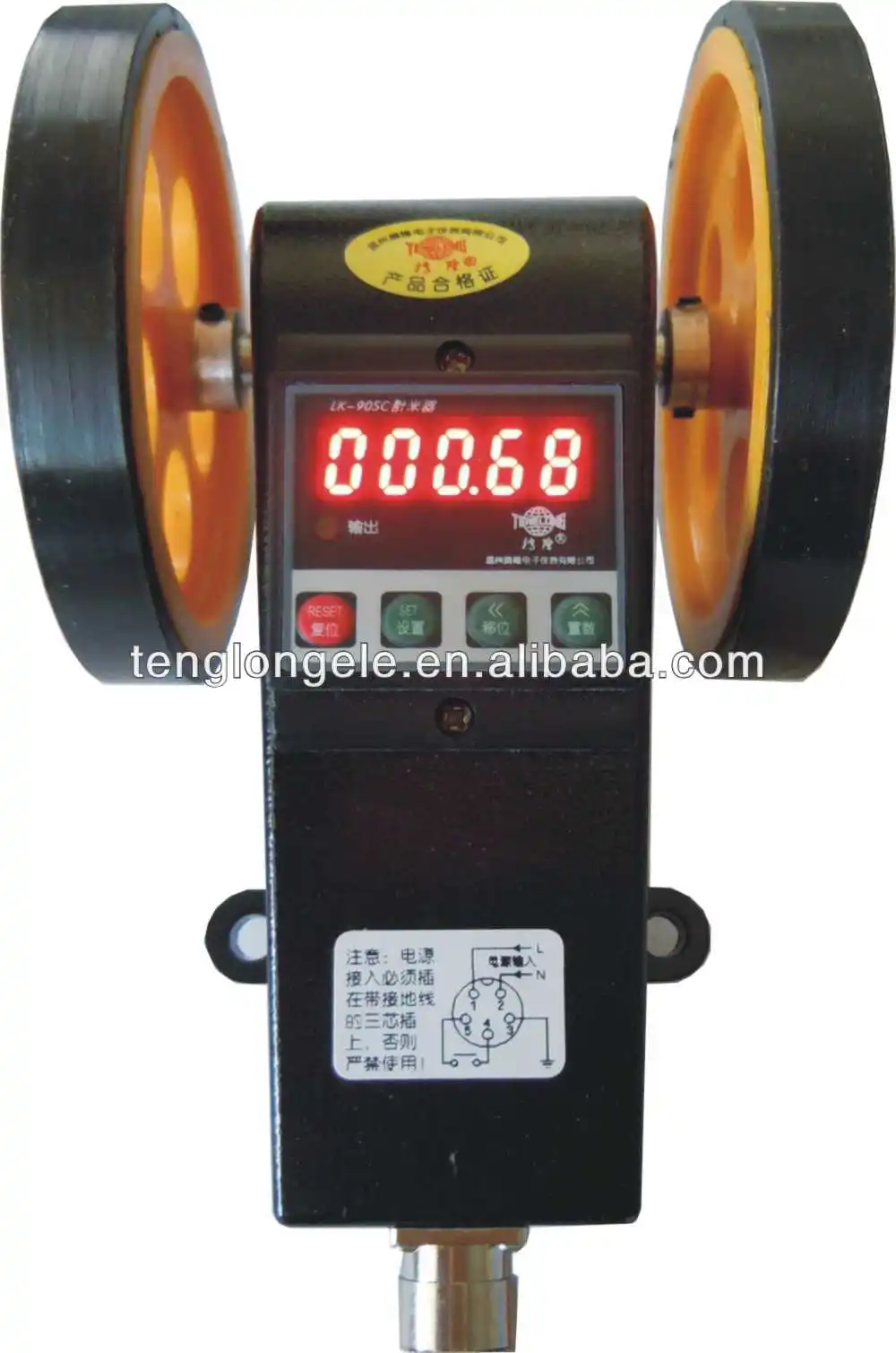 Измеритель длины кабеля, счетчик колес, счетчик двора, управление, нет необходимости с другими счетчиками