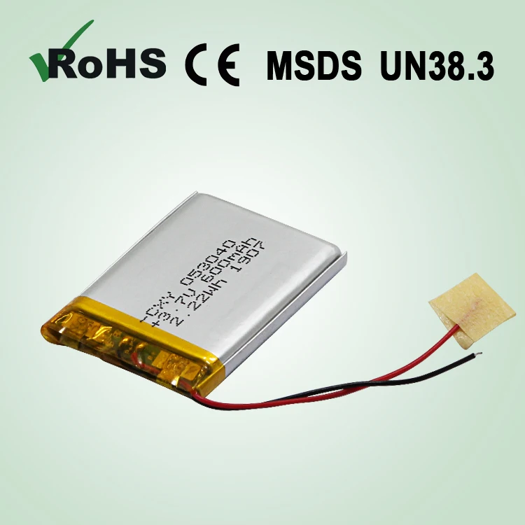 hot sale high quality 503040P 3.7V 600mAh rechargeable Lithium polymer Battery for electronic products