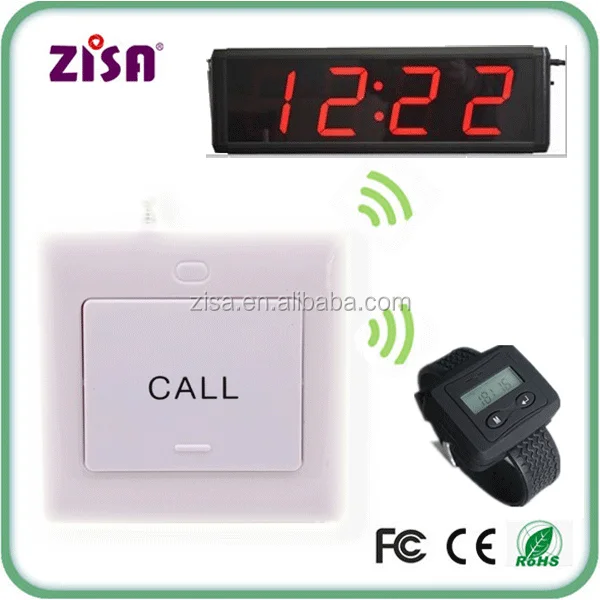 Ресторан вызов системы, официант зуммер система, наручные часы пейджер