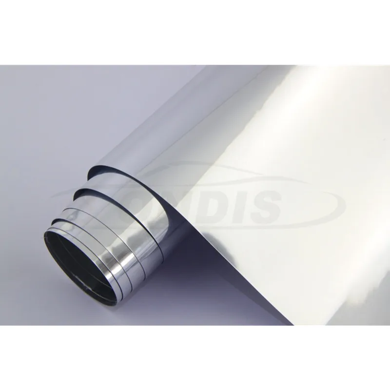 Tungsten Steel Black Car Vinyl Wrap Chrome Mirror Vinyl Film With Bubble Free