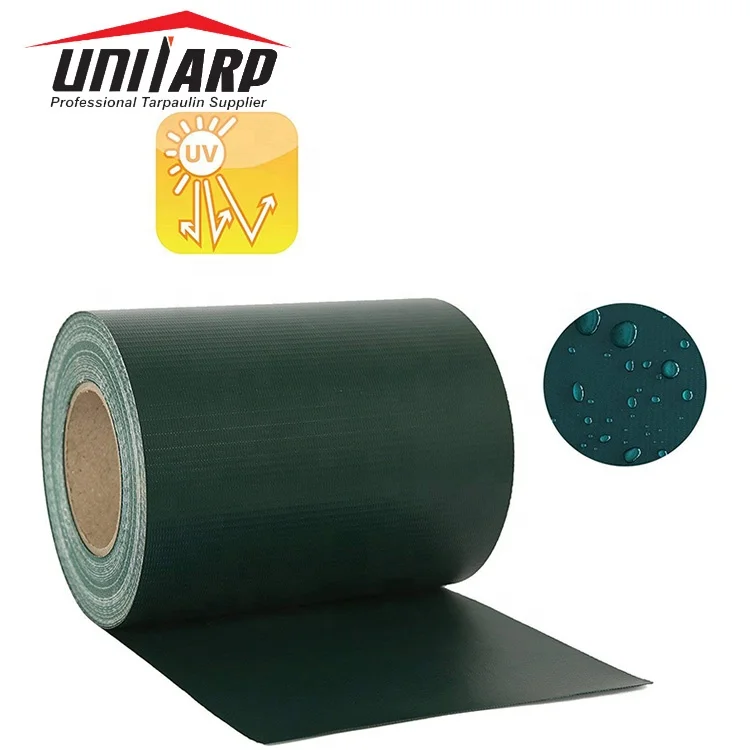 Uni-tarp PVC Tarpaulin Supplier Cheap Anti-UV PVC Fabric Tarpaulin PVC Strip Fence Cover for Garden Decoration and Protection