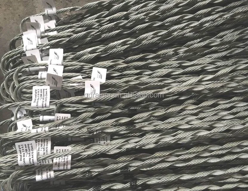 Кабель диаметром 6-16 мм горячеоцинкованный маркер с мертвым концом