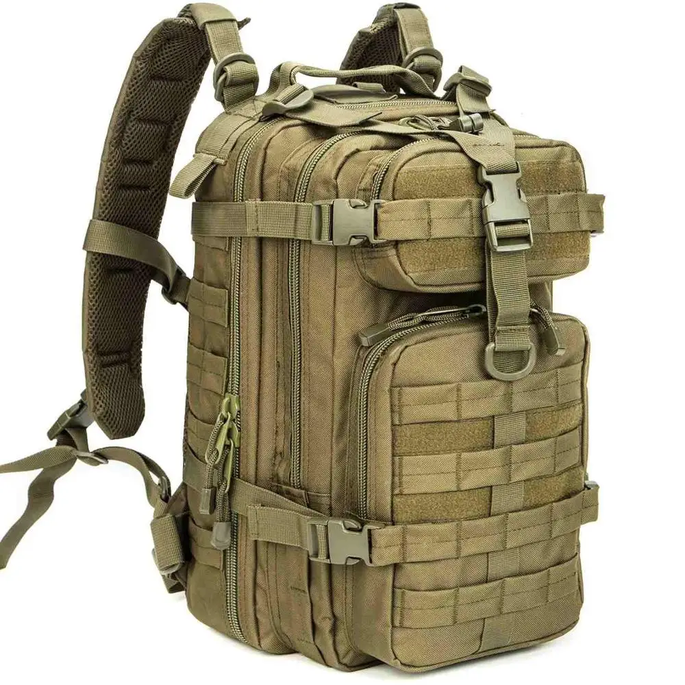 600D Polyester Tactical Assault Backpack Water Resistant  Rucksack Outdoor Trekking Backpack