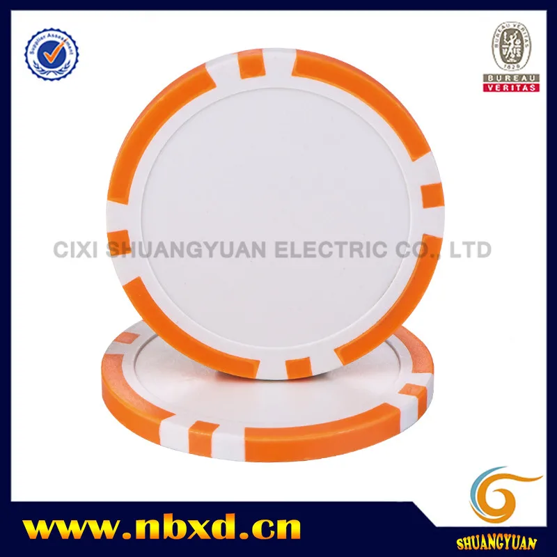 11.5g ABS 8-Stripe Blank Poker Chip For Custom Printing Golf Ball Markers Custom Logo Golf Poker Chips