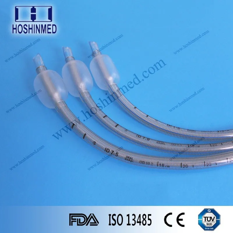 Medical consumables oral/nasal disposable tubo endotraqueal with cuff