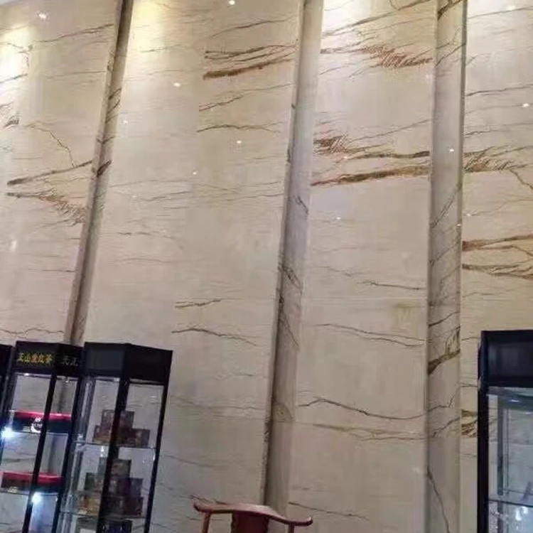 Wholesale Turkish Sofita Golden Sunsrt Beige Marble 48*48 Wall Tiles Design