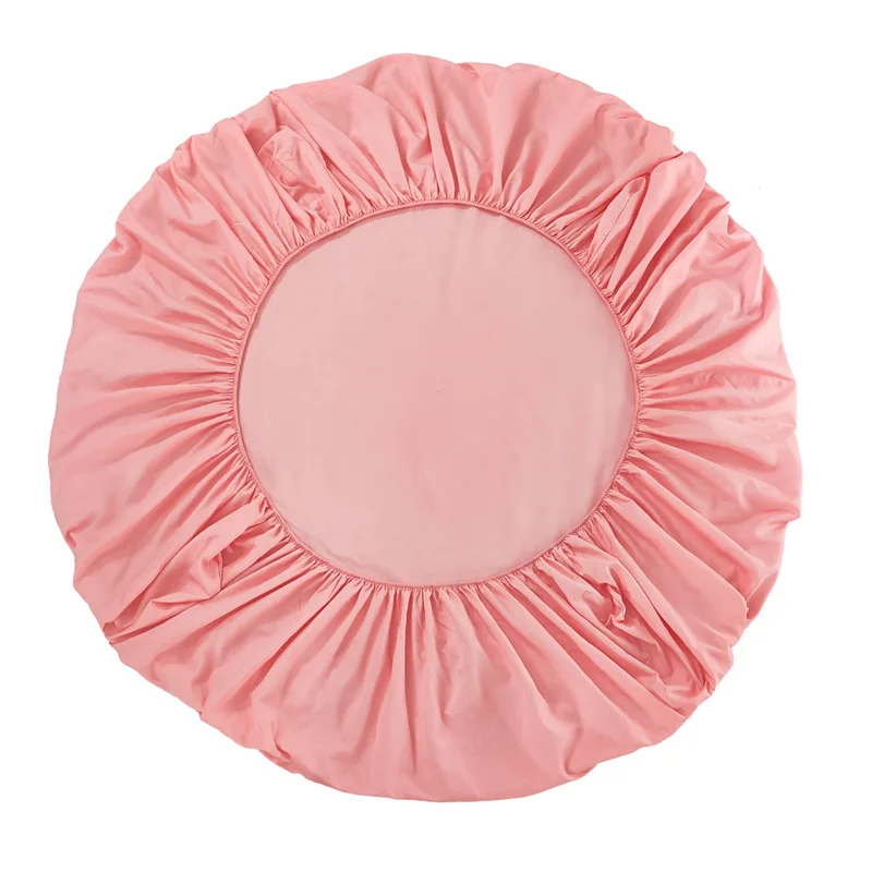 100% Polyester High-grade Reactive Dyed Thick Fabric Fitted Sheet with Four Corners Elastic Rubber Band