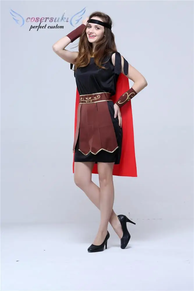 Halloween cosplay masquerade ancient Roman Spartan warrior  party clothes adult female samurai performance clothing