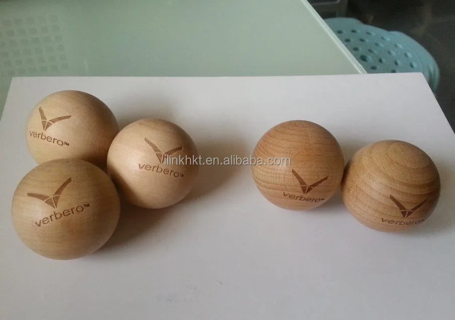
Wooden Hockey Balls with logo 