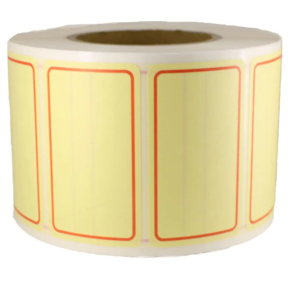 Office use PP paper single color label non toxic adhesive print sticker