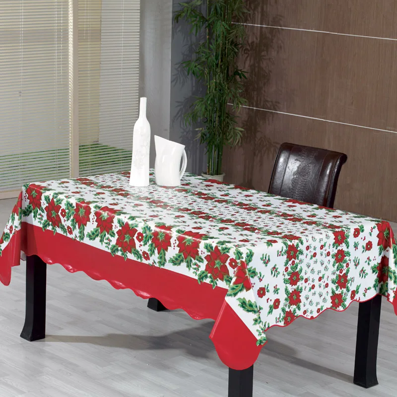 Walmart Table Square Christmas Plastic Tablecloth